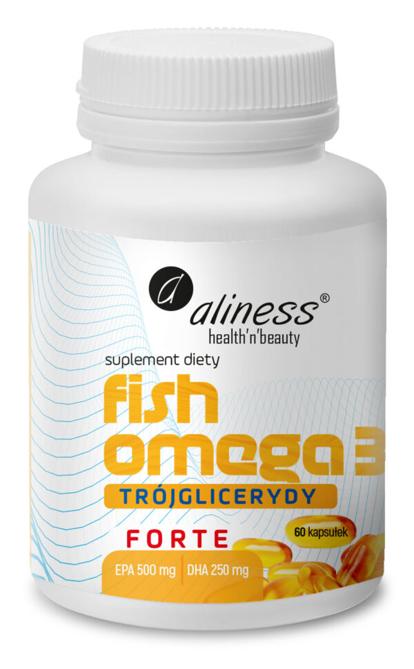 Fish Omega 3 FORTE Trójglicerydy 500/250 mg 60k Aliness
